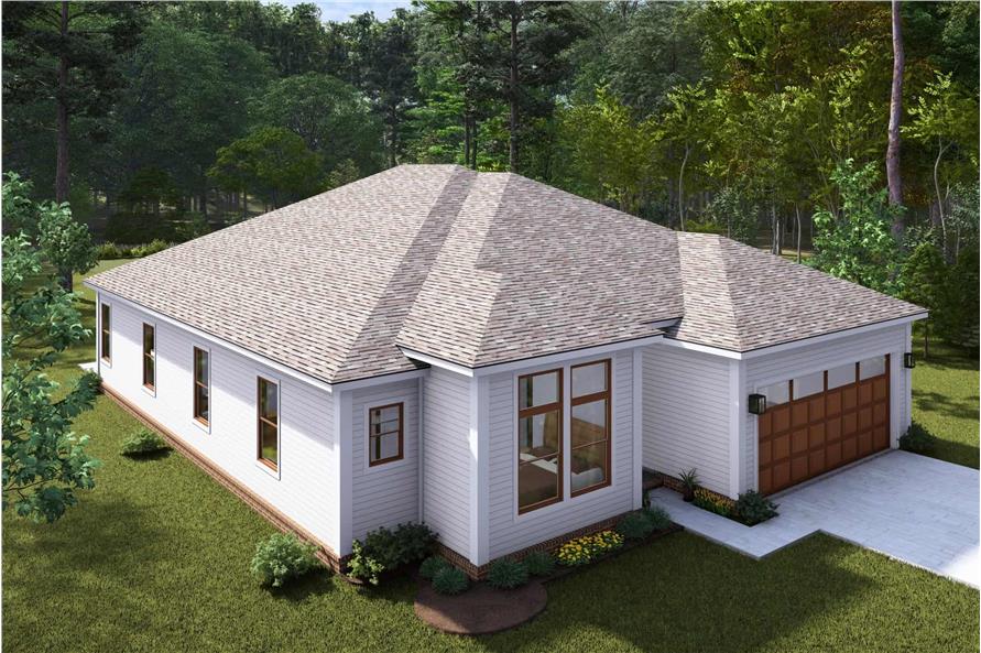 Aerial View of this 4-Bedroom,1592 Sq Ft Plan -178-1470