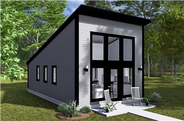 Contemporary House Plan - 1 Bedrms, 1 Baths - 496 Sq Ft - #178-1471