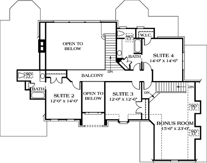 3226 Sq Ft Traditional House Plan #180-1016: 4 Bedrm Home ...