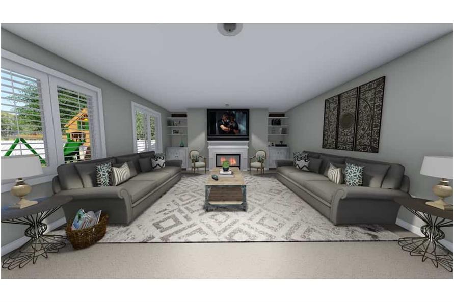 Family Room of this 3-Bedroom,2176 Sq Ft Plan -2176