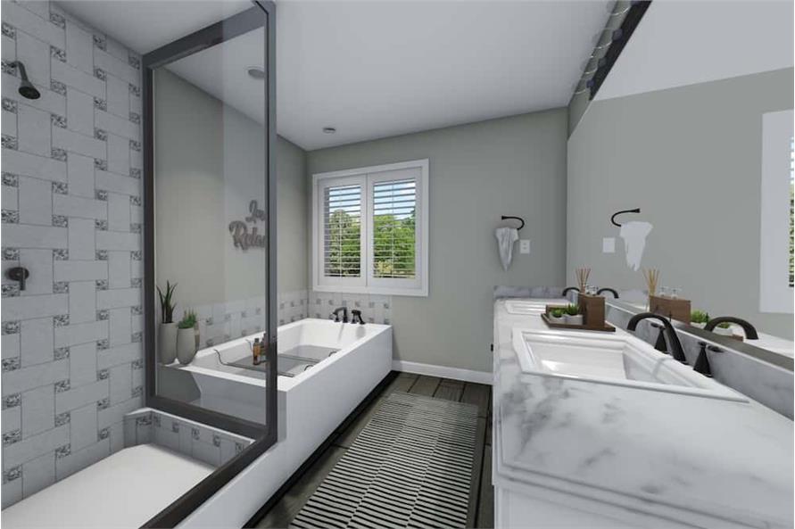 Master Bathroom of this 3-Bedroom,2176 Sq Ft Plan -2176