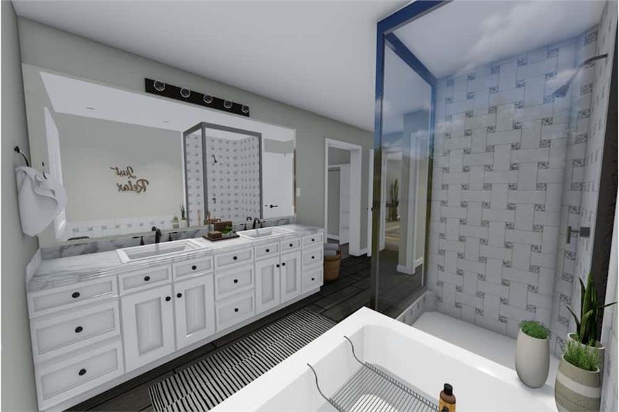 Master Bathroom of this 3-Bedroom,2176 Sq Ft Plan -2176