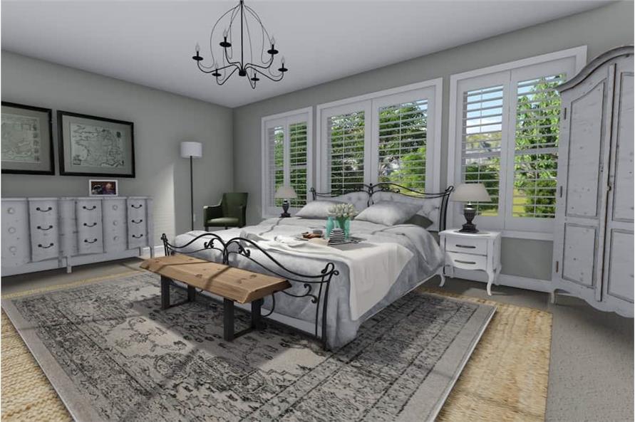 Master Bedroom of this 3-Bedroom,2176 Sq Ft Plan -2176