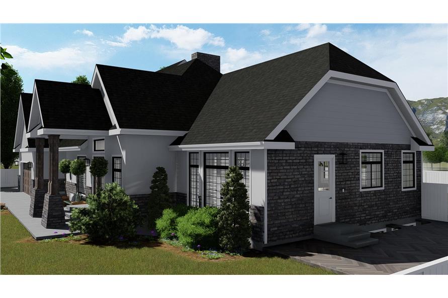 Left Side View of this 3-Bedroom, 2796 Sq Ft Plan - 187-1136