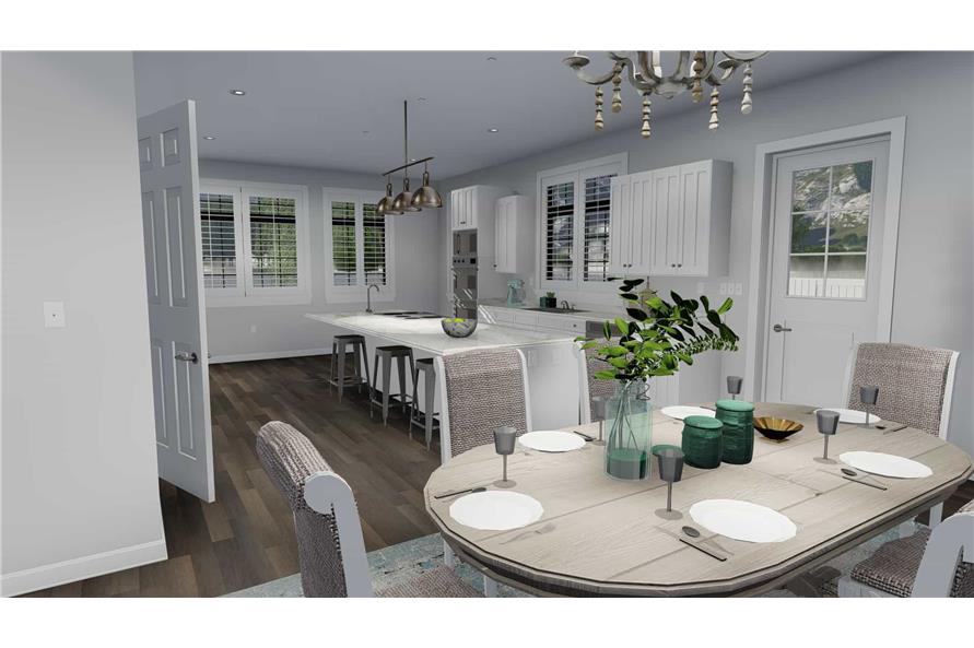 Dining Room of this 3-Bedroom, 2796 Sq Ft Plan - 187-1136