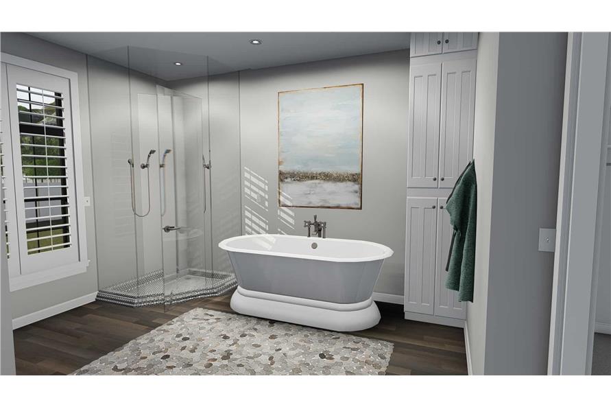 Bathroom of this 3-Bedroom, 2796 Sq Ft Plan - 187-1136