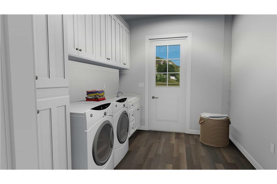 Laundry Room of this 3-Bedroom, 2796 Sq Ft Plan - 187-1136