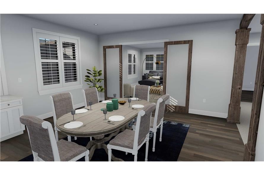 Dining Room of this 3-Bedroom, 2796 Sq Ft Plan - 187-1136