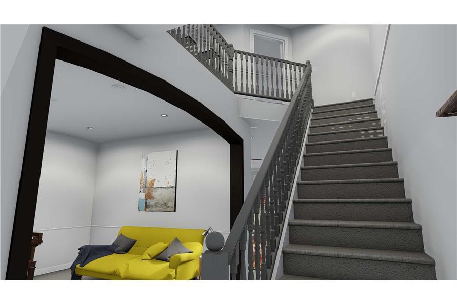 Entry Hall: Staircase of this 5-Bedroom, 2587 Sq Ft Plan - 187-1137