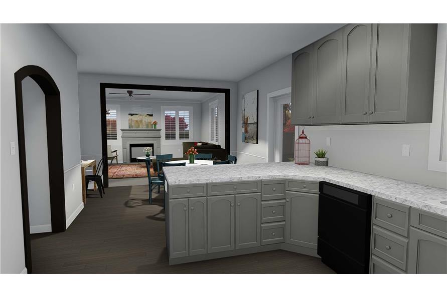 Kitchen of this 5-Bedroom, 2587 Sq Ft Plan - 187-1137