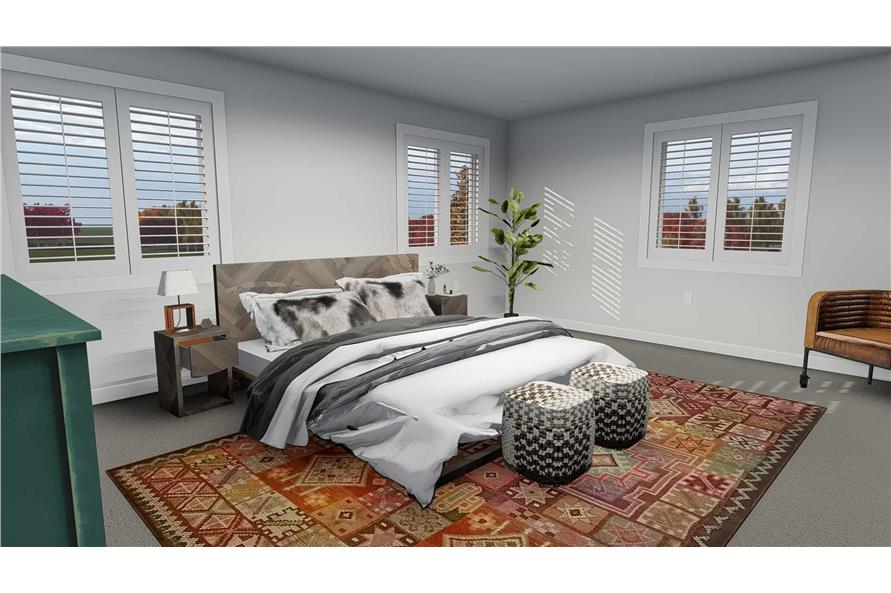 Bedroom of this 5-Bedroom, 2587 Sq Ft Plan - 187-1137