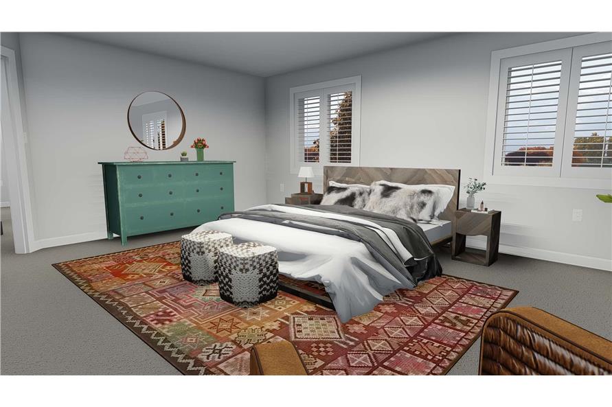 Bedroom of this 5-Bedroom, 2587 Sq Ft Plan - 187-1137