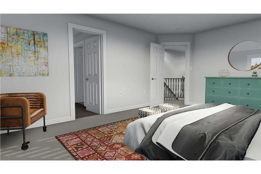 Bedroom of this 5-Bedroom, 2587 Sq Ft Plan - 187-1137