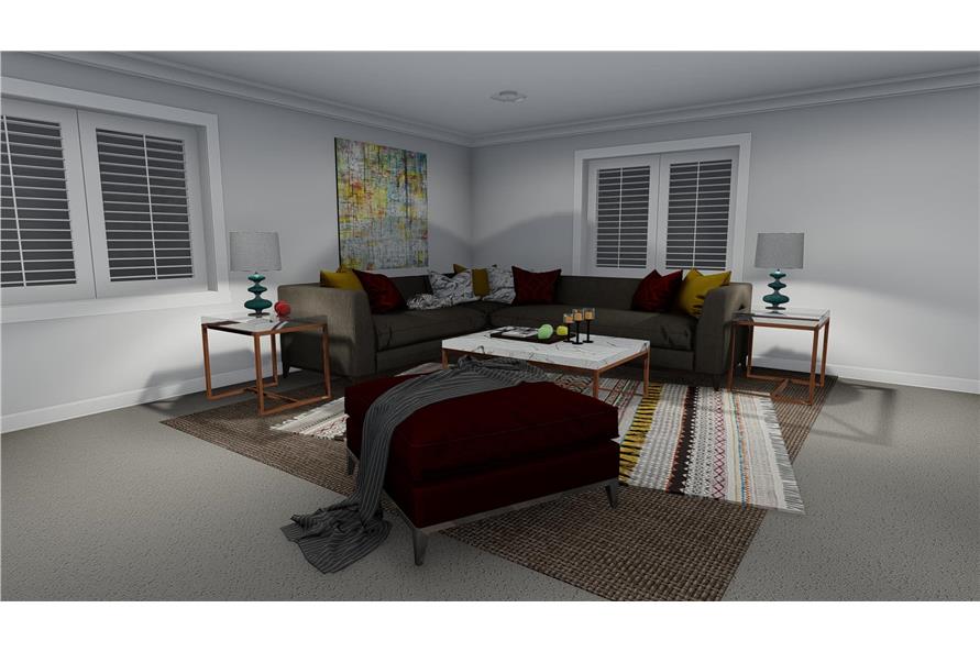 Bedroom of this 5-Bedroom, 2587 Sq Ft Plan - 187-1137