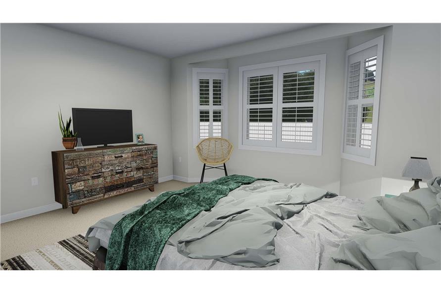 Bedroom of this 5-Bedroom, 1849 Sq Ft Plan - 187-1138