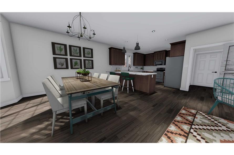 Kitchen of this 7-Bedroom, 1709 Sq Ft Plan - 187-1148