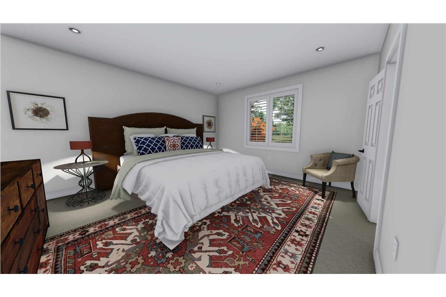 Master Bedroom of this 7-Bedroom, 1709 Sq Ft Plan - 187-1148