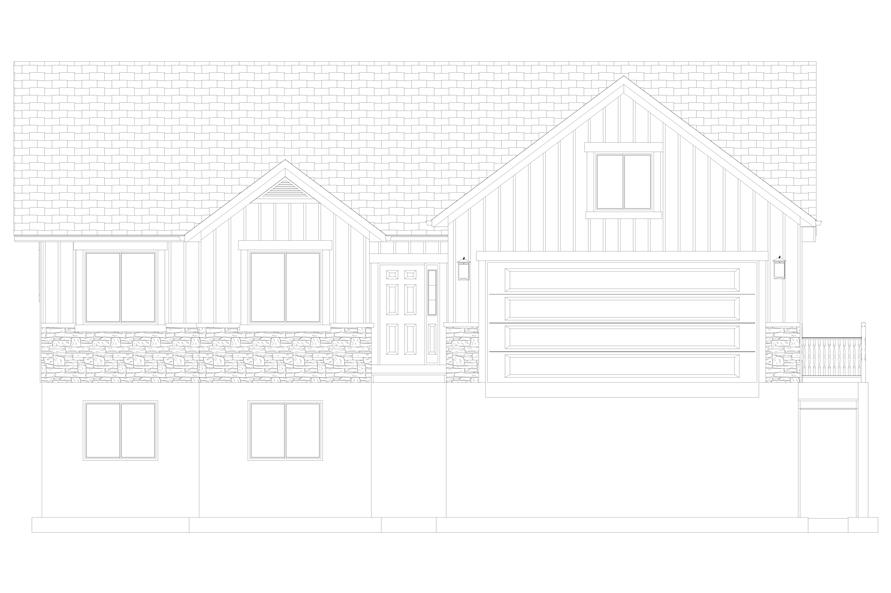 Home Plan Front Elevation of this 7-Bedroom,1709 Sq Ft Plan -187-1148