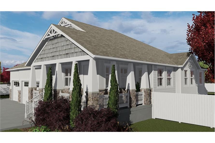 Right Side View of this 3-Bedroom, 2244 Sq Ft Plan - 187-1163