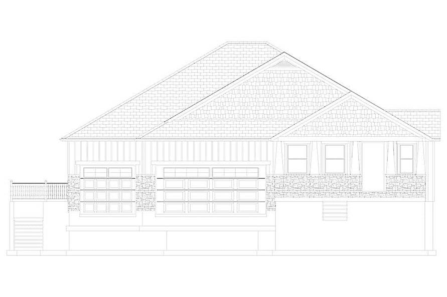 Home Plan Front Elevation of this 3-Bedroom,2244 Sq Ft Plan -187-1163