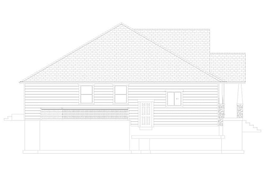 Home Plan Left Elevation of this 3-Bedroom,2244 Sq Ft Plan -187-1163