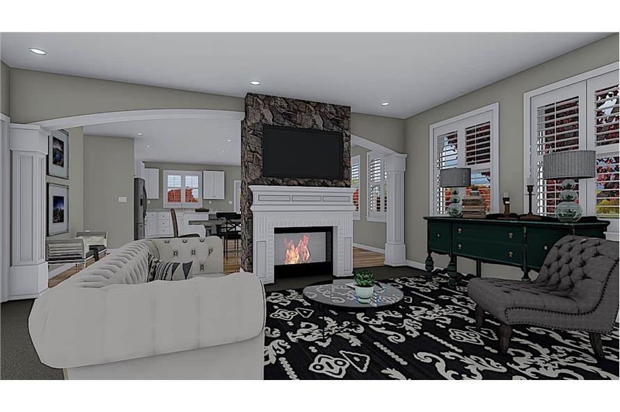 Great Room of this 3-Bedroom, 2244 Sq Ft Plan - 187-1163