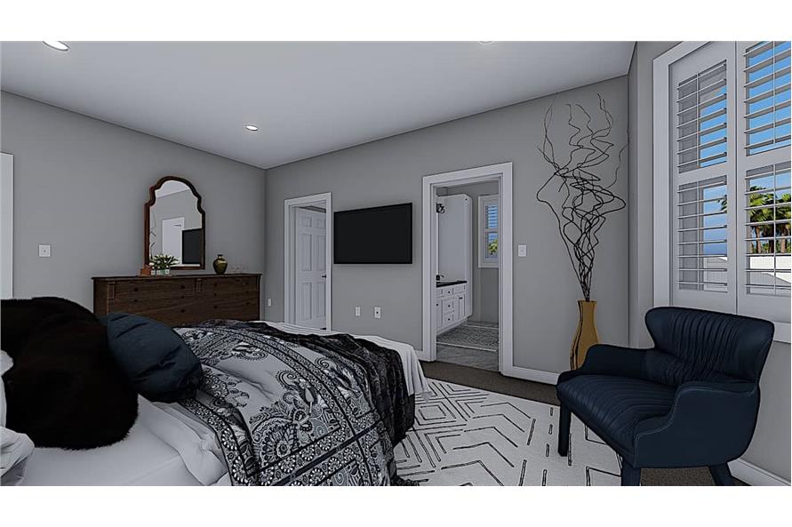 Master Bedroom of this 3-Bedroom, 1644 Sq Ft Plan - 187-1165