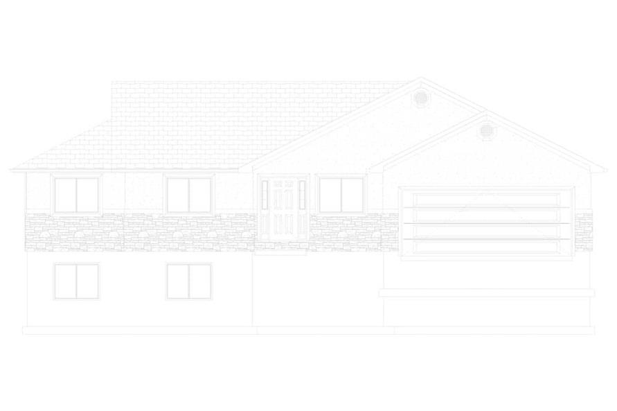 Home Plan Front Elevation of this 3-Bedroom,1660 Sq Ft Plan -187-1172