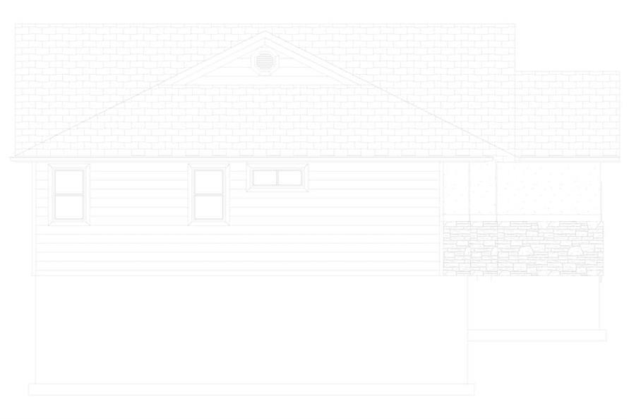 Home Plan Left Elevation of this 3-Bedroom,1660 Sq Ft Plan -187-1172