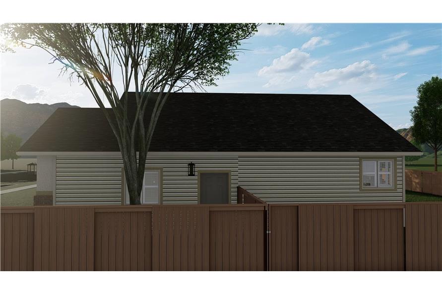 Side View of this 3-Bedroom, 1660 Sq Ft Plan - 187-1172