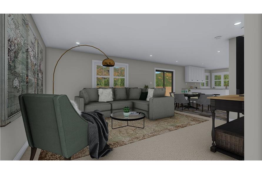 Family Room of this 3-Bedroom, 1660 Sq Ft Plan - 187-1172