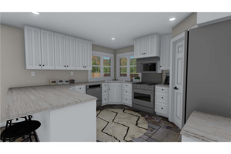 Kitchen of this 3-Bedroom, 1660 Sq Ft Plan - 187-1172