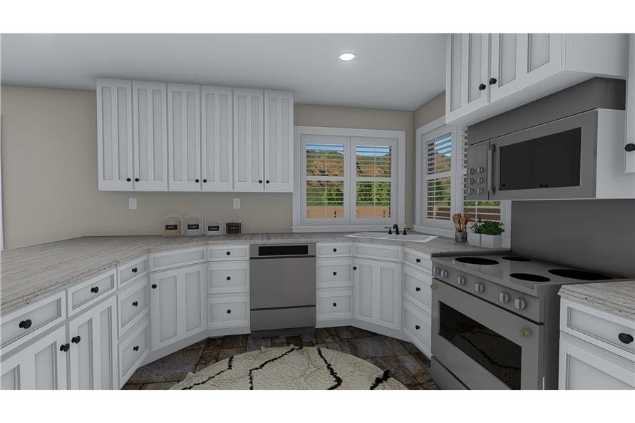 Kitchen of this 3-Bedroom, 1660 Sq Ft Plan - 187-1172