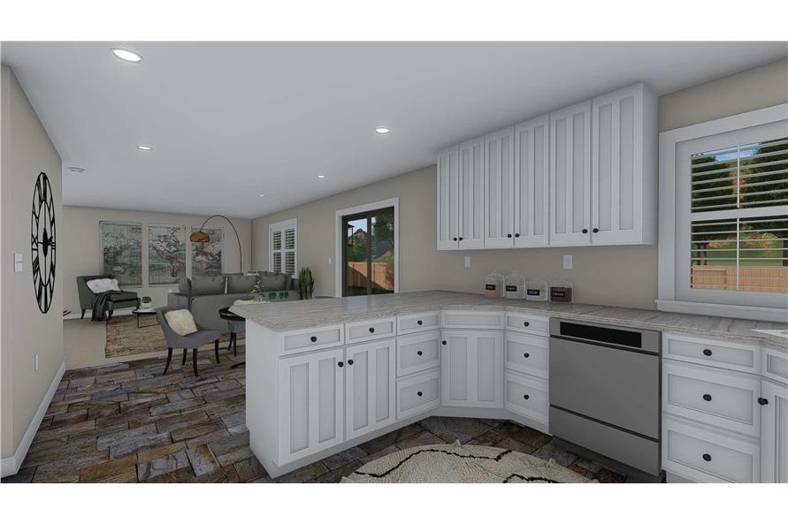 Kitchen of this 3-Bedroom, 1660 Sq Ft Plan - 187-1172