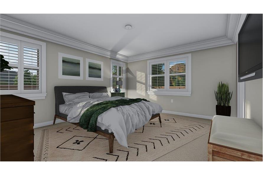 Master Bedroom of this 3-Bedroom, 1660 Sq Ft Plan - 187-1172