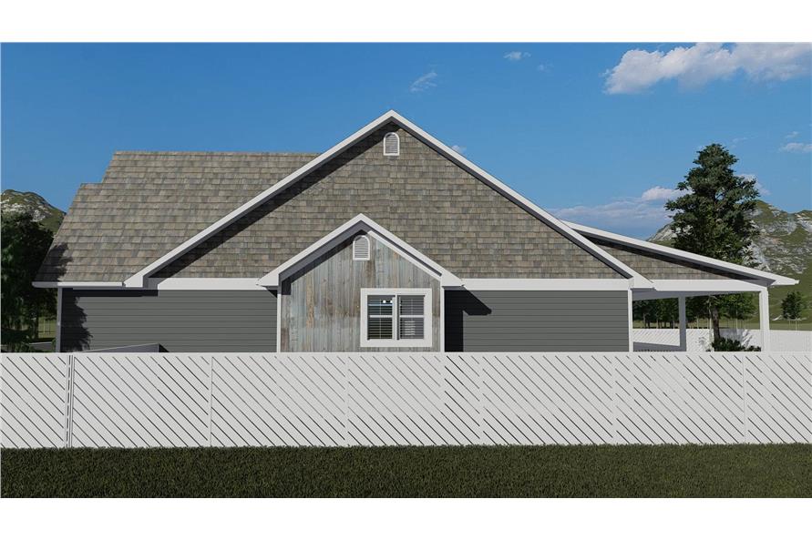 Side View of this 2-Bedroom, 1641 Sq Ft Plan - 187-1174