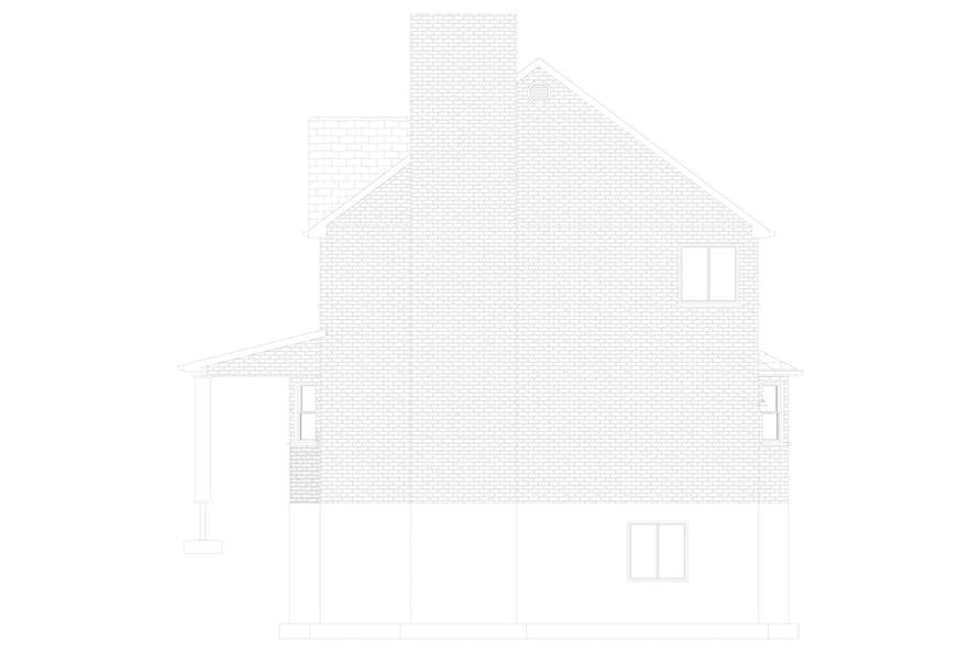 Home Plan Right Elevation of this 4-Bedroom,2010 Sq Ft Plan -187-1183