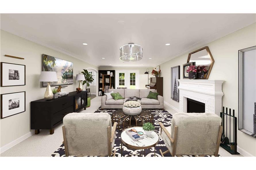 Family Room of this 4-Bedroom,2010 Sq Ft Plan -187-1183