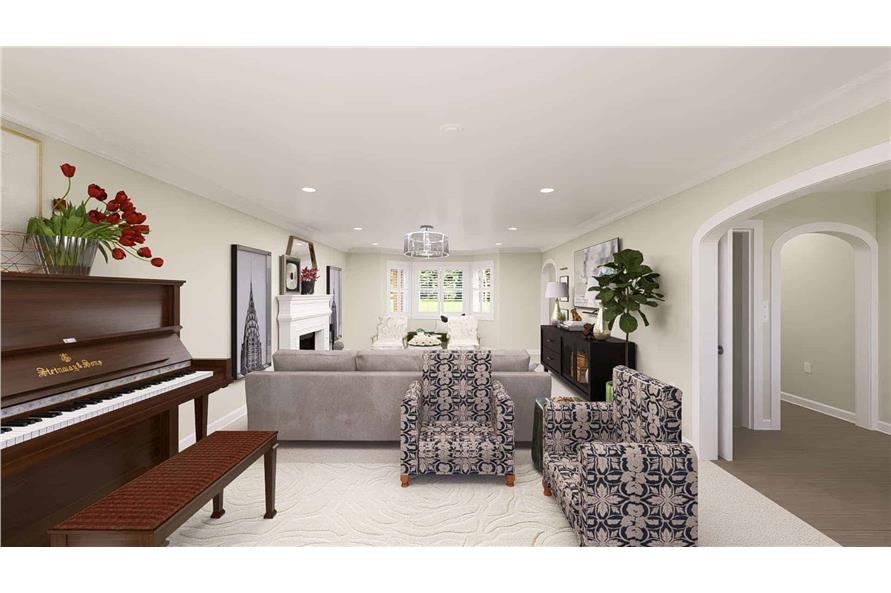 Family Room of this 4-Bedroom,2010 Sq Ft Plan -187-1183