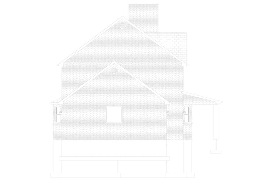 Home Plan Left Elevation of this 4-Bedroom,2010 Sq Ft Plan -187-1183