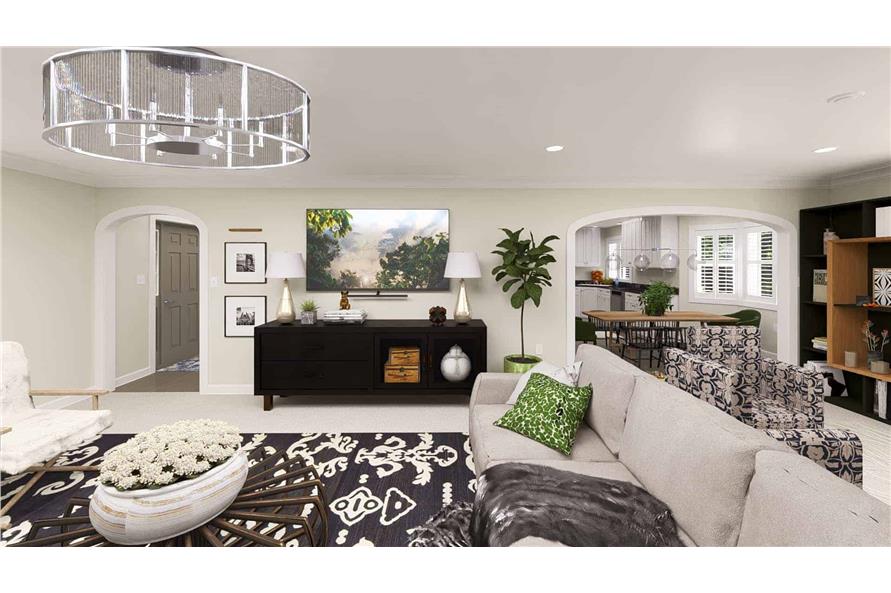 Family Room of this 4-Bedroom,2010 Sq Ft Plan -187-1183