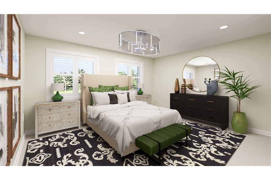 Master Bedroom of this 4-Bedroom,2010 Sq Ft Plan -187-1183