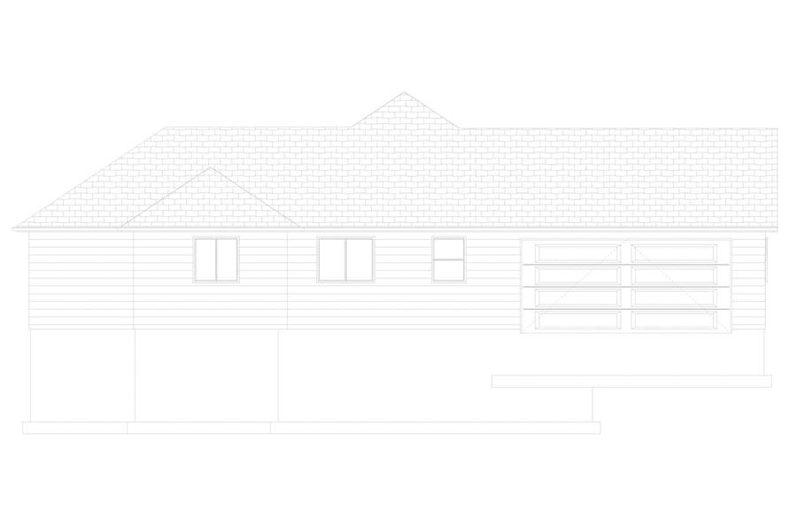 Home Plan Left Elevation of this 6-Bedroom,2084 Sq Ft Plan -187-1185