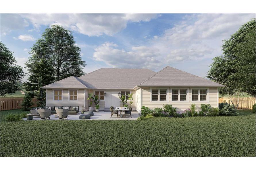 Rear View of this 6-Bedroom,2084 Sq Ft Plan -187-1185