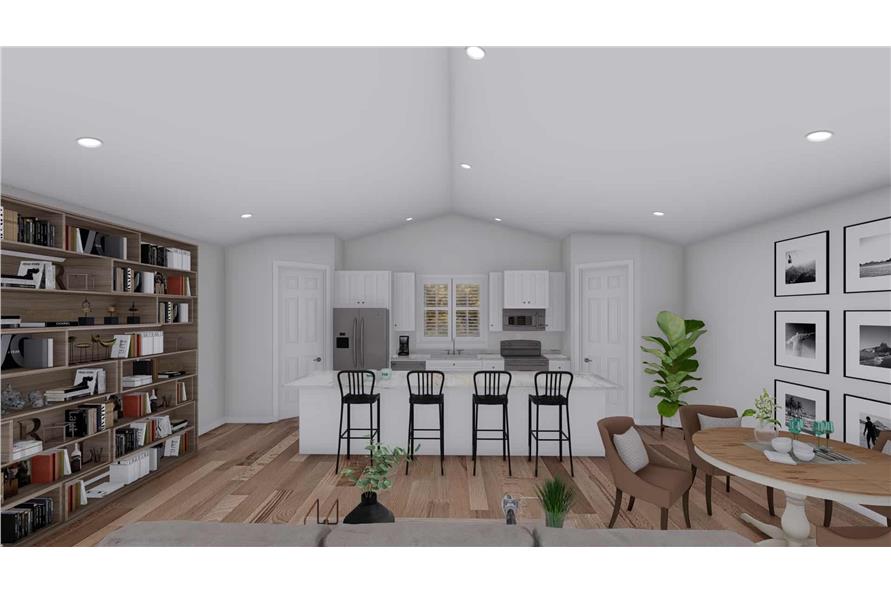 Kitchen: Kitchen Island of this 2-Bedroom,1536 Sq Ft Plan -187-1191