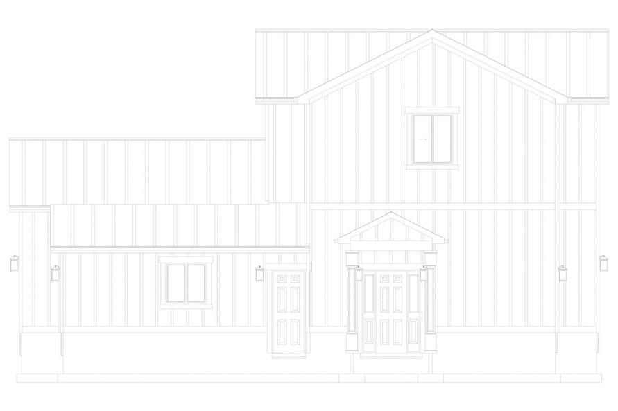 Home Plan Right Elevation of this 2-Bedroom,1536 Sq Ft Plan -187-1191