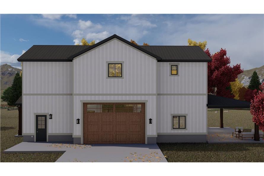 Left Side View of this 2-Bedroom,1536 Sq Ft Plan -187-1191