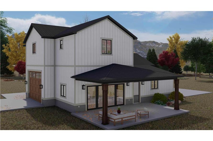 Left Side View of this 2-Bedroom,1536 Sq Ft Plan -187-1191