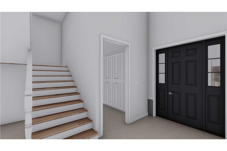 Entry Hall: Staircase of this 2-Bedroom,1536 Sq Ft Plan -187-1191