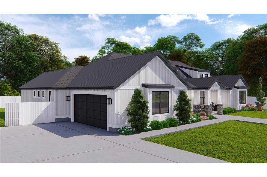 Left Side View of this 3-Bedroom,2564 Sq Ft Plan -187-1193